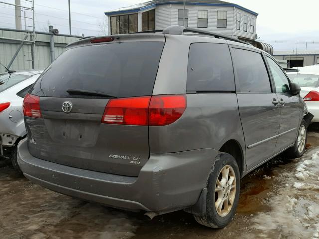 5TDBA23C34S003601 - 2004 TOYOTA SIENNA LE GRAY photo 4