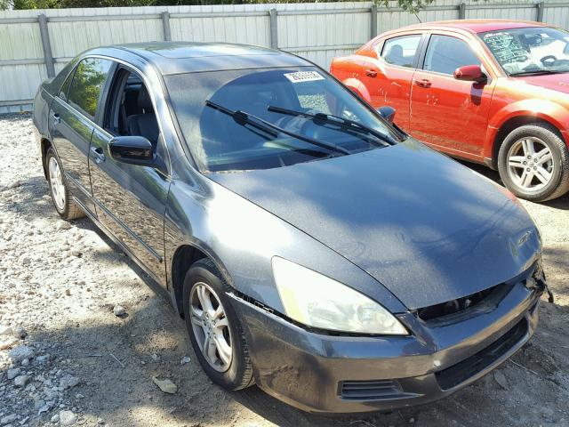 1HGCM56837A120117 - 2007 HONDA ACCORD EX GRAY photo 1