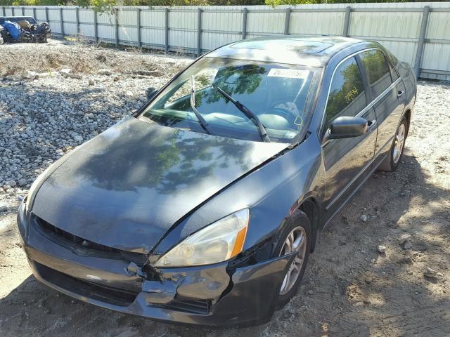 1HGCM56837A120117 - 2007 HONDA ACCORD EX GRAY photo 2