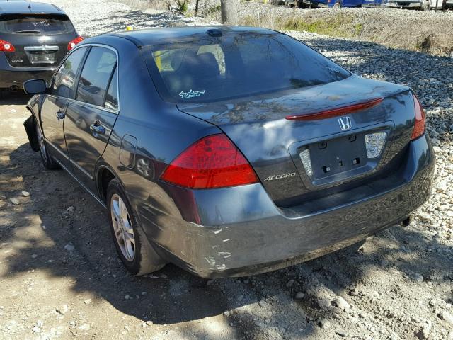 1HGCM56837A120117 - 2007 HONDA ACCORD EX GRAY photo 3