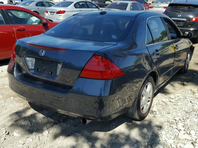 1HGCM56837A120117 - 2007 HONDA ACCORD EX GRAY photo 4