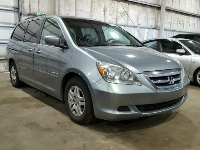 5FNRL38736B031223 - 2006 HONDA ODYSSEY EX GRAY photo 1