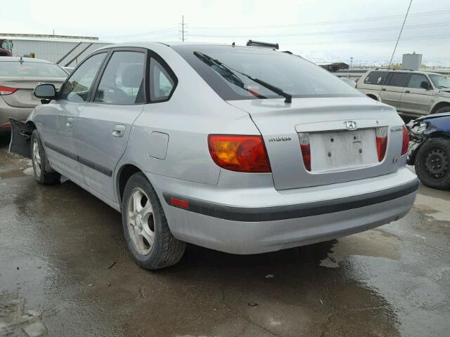 KMHDN55DX1U027305 - 2001 HYUNDAI ELANTRA GL SILVER photo 3