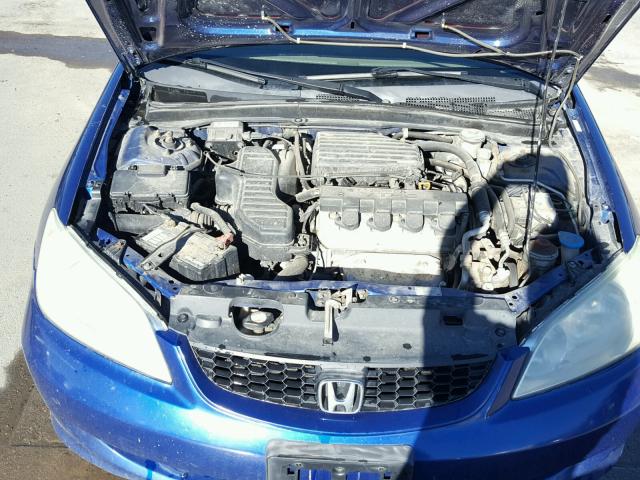 1HGEM21995L050714 - 2005 HONDA CIVIC EX BLUE photo 7