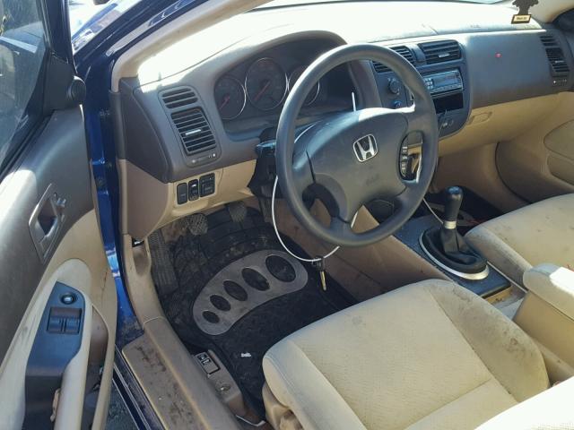 1HGEM21995L050714 - 2005 HONDA CIVIC EX Mavi foto 9