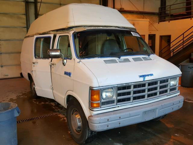 2B7JB31Y1LK781571 - 1990 DODGE RAM VAN B3 WHITE photo 1