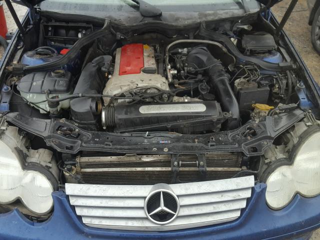 WDBRN47J42A344814 - 2002 MERCEDES-BENZ C 230K SPO BLUE photo 7