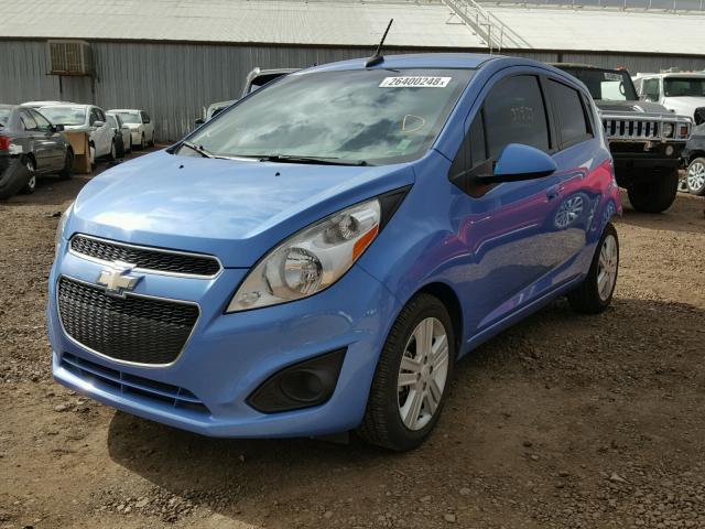 KL8CB6S98EC485346 - 2014 CHEVROLET SPARK LS BLUE photo 2