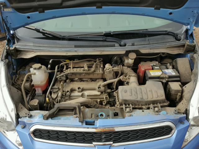 KL8CB6S98EC485346 - 2014 CHEVROLET SPARK LS BLUE photo 7