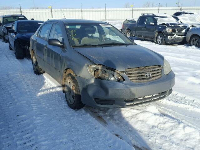 2T1BR32E43C748348 - 2003 TOYOTA COROLLA CE GRAY photo 1