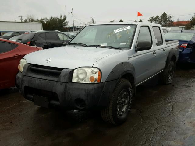 1N6ED27Y62C375519 - 2002 NISSAN FRONTIER C SILVER photo 2