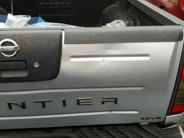 1N6ED27Y62C375519 - 2002 NISSAN FRONTIER C SILVER photo 9