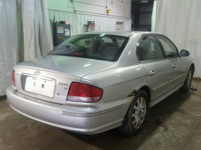 KMHWF35H14A060549 - 2004 HYUNDAI SONATA GLS GRAY photo 4