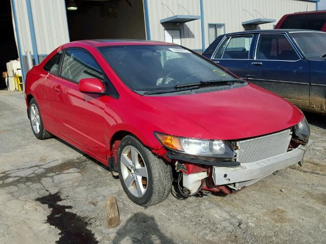 2HGFG11847H512948 - 2007 HONDA CIVIC EX RED photo 1