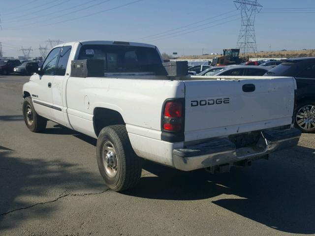 1B7KC23W81J566799 - 2001 DODGE RAM 2500 WHITE photo 3