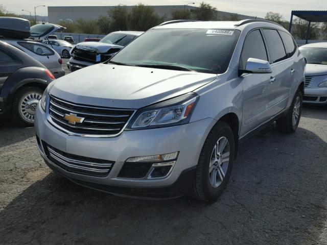 1GNKRHKD2FJ131809 - 2015 CHEVROLET TRAVERSE L GRAY photo 2