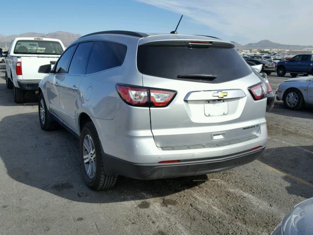 1GNKRHKD2FJ131809 - 2015 CHEVROLET TRAVERSE L GRAY photo 3