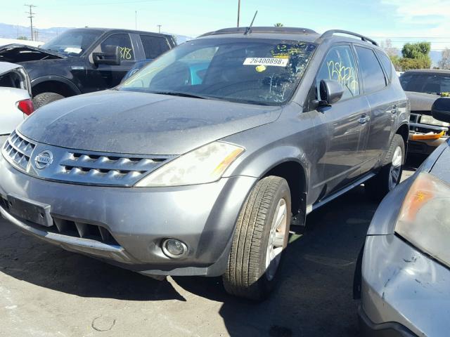 JN8AZ08T76W430322 - 2006 NISSAN MURANO SL GRAY photo 2