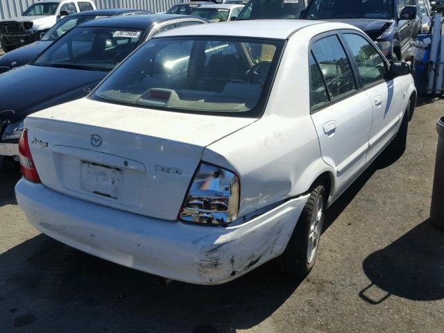 JM1BJ225530199576 - 2003 MAZDA PROTEGE DX WHITE photo 4