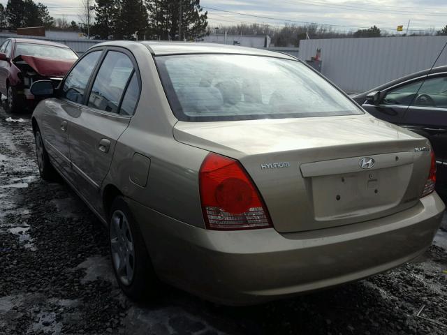 KMHDN46D55U963024 - 2005 HYUNDAI ELANTRA GL GOLD photo 3