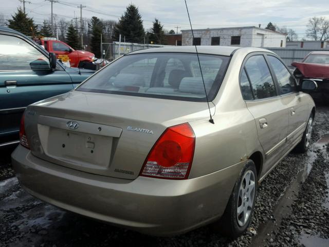 KMHDN46D55U963024 - 2005 HYUNDAI ELANTRA GL GOLD photo 4