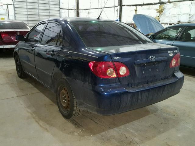 1NXBR32E68Z983274 - 2008 TOYOTA COROLLA CE BLUE photo 3