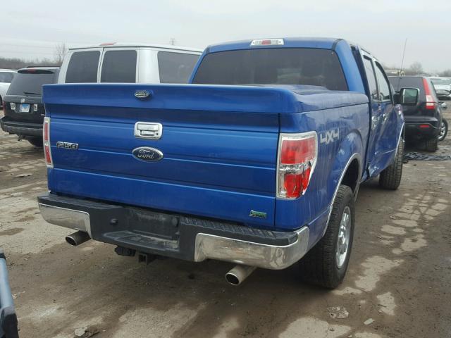 1FTFW1EV2AKE18861 - 2010 FORD F150 SUPER BLUE photo 4