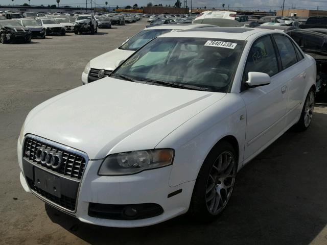 WAUBF78E37A024021 - 2007 AUDI A4 S-LINE WHITE photo 2