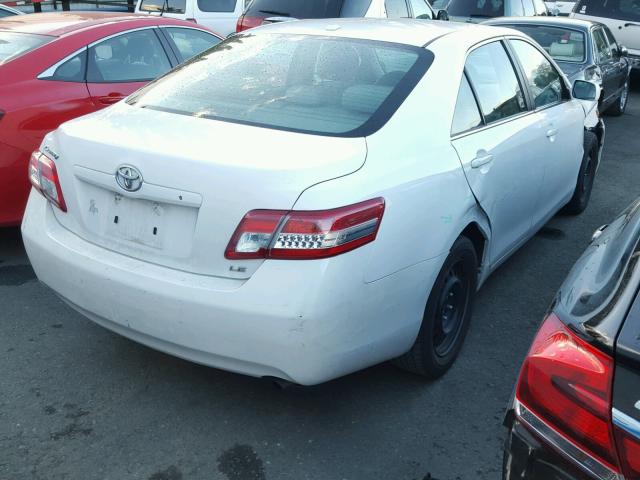 4T1BF3EK3BU683967 - 2011 TOYOTA CAMRY BASE WHITE photo 4