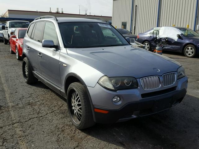 WBXPC93448WJ10148 - 2008 BMW X3 3.0SI SILVER photo 1