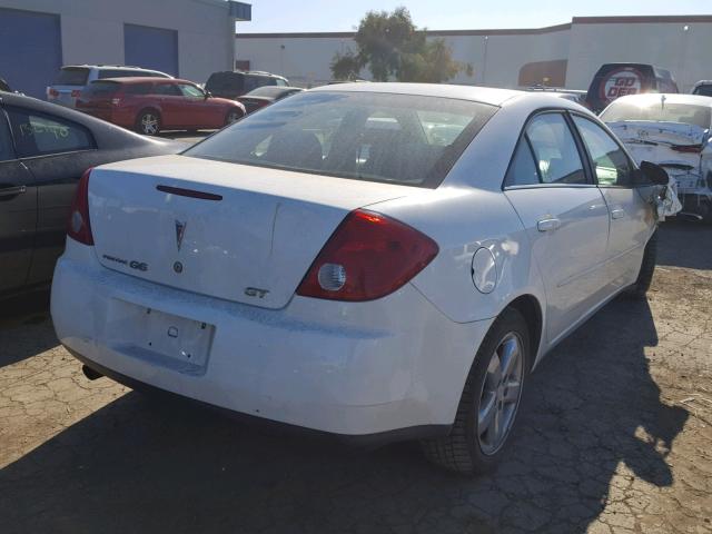 1G2ZH58N074224373 - 2007 PONTIAC G6 GT WHITE photo 4