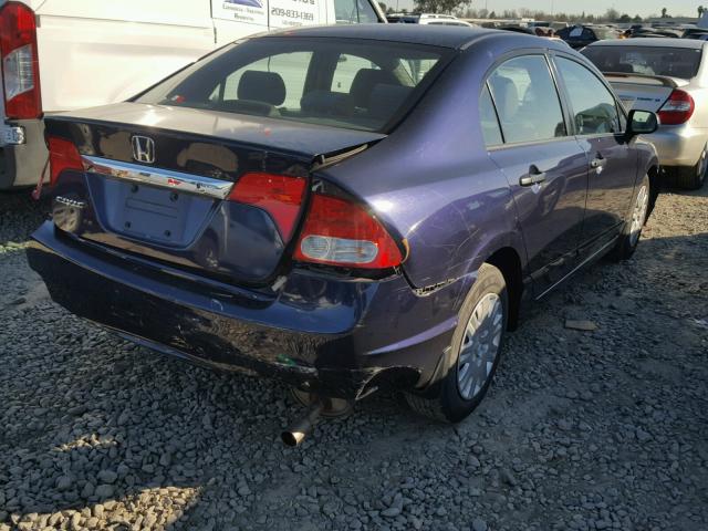 2HGFA1F32AH578842 - 2010 HONDA CIVIC VP BLUE photo 4