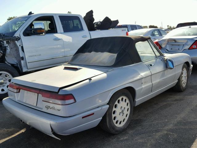 ZARBB32N3M6007630 - 1991 ALFA ROMEO SPIDER VEL SILVER photo 4