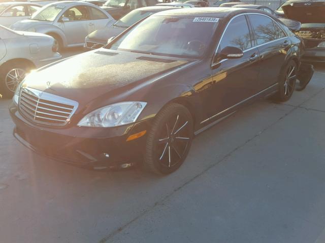 WDDNG71X48A220484 - 2008 MERCEDES-BENZ S 550 BLACK photo 2