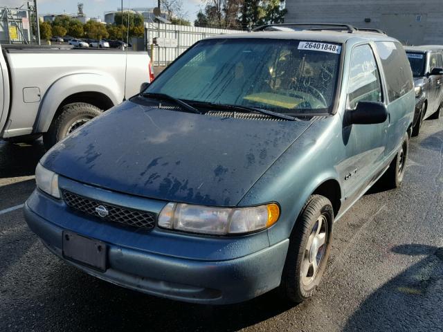 4N2DN1119VD820381 - 1997 NISSAN QUEST XE GREEN photo 2