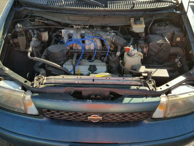 4N2DN1119VD820381 - 1997 NISSAN QUEST XE GREEN photo 7