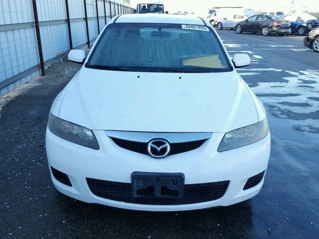 1YVHP80D565M41922 - 2006 MAZDA 6 S WHITE photo 9