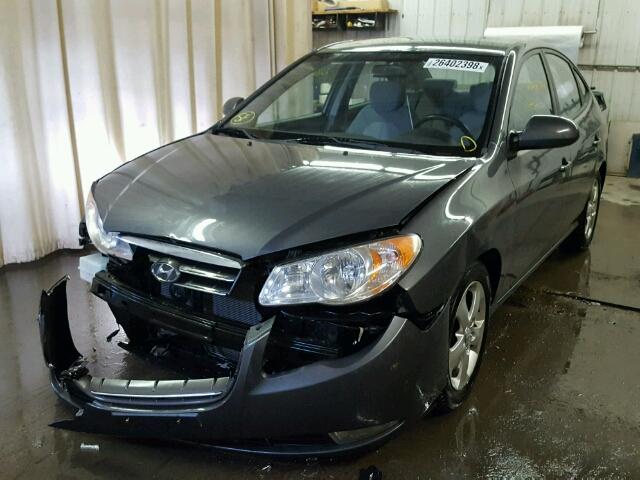 KMHDU46D28U555930 - 2008 HYUNDAI ELANTRA GL GRAY photo 2