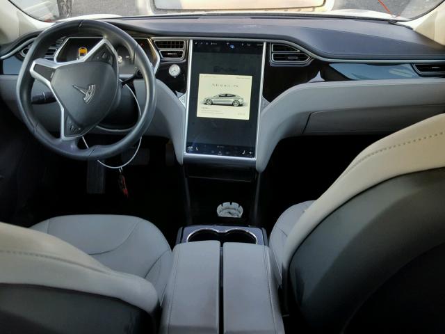 5YJSA1CN1DFP26573 - 2013 TESLA MODEL S GRAY photo 9
