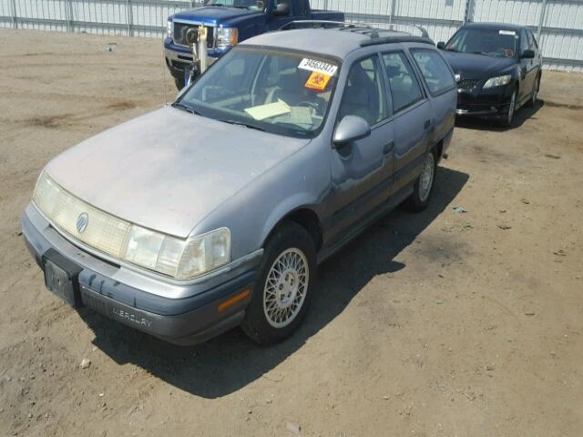 1MECM55U0LA635386 - 1990 MERCURY SABLE GS GRAY photo 2