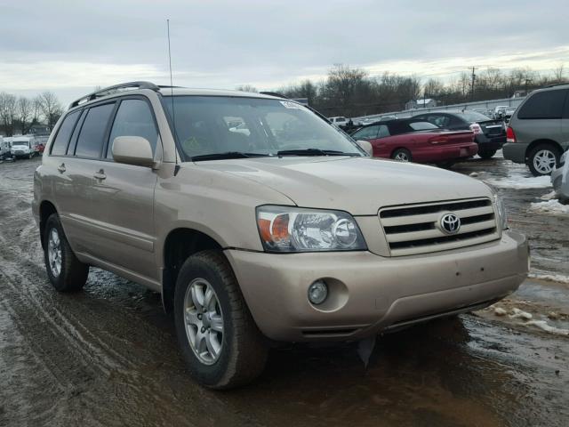 JTEEP21A550097820 - 2005 TOYOTA HIGHLANDER GOLD photo 1