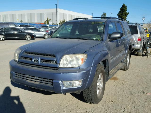 JTEBT14R230012262 - 2003 TOYOTA 4RUNNER SR BLUE photo 2