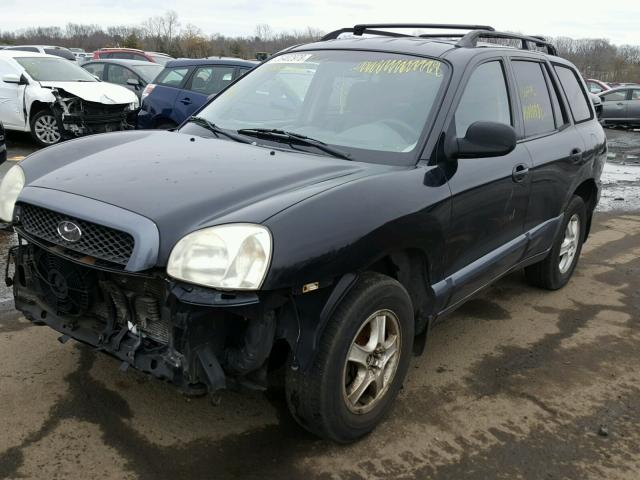 KM8SB12B92U146105 - 2002 HYUNDAI SANTA FE G BLACK photo 2