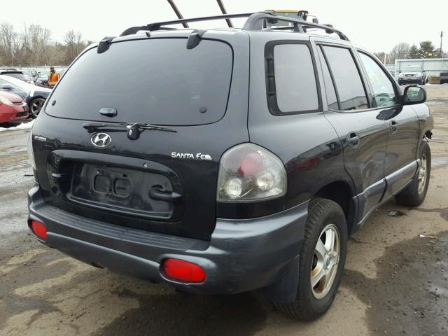 KM8SB12B92U146105 - 2002 HYUNDAI SANTA FE G BLACK photo 4