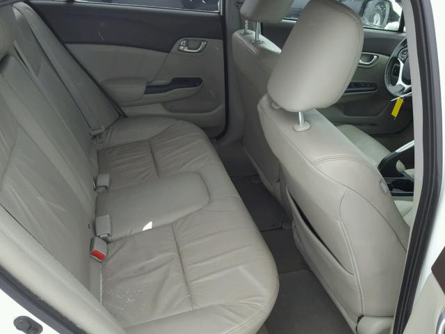 19XFB2F90CE300316 - 2012 HONDA CIVIC EXL WHITE photo 6