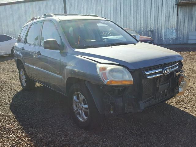 KNDJE723877448817 - 2007 KIA SPORTAGE E GRAY photo 1