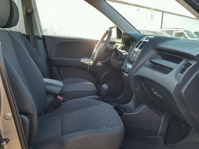 KNDJE723877448817 - 2007 KIA SPORTAGE E GRAY photo 5