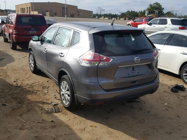 KNMAT2MT0FP539570 - 2015 NISSAN ROGUE S GRAY photo 3