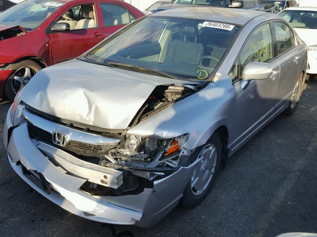 JHMFA36279S006878 - 2009 HONDA CIVIC HYBR SILVER photo 2