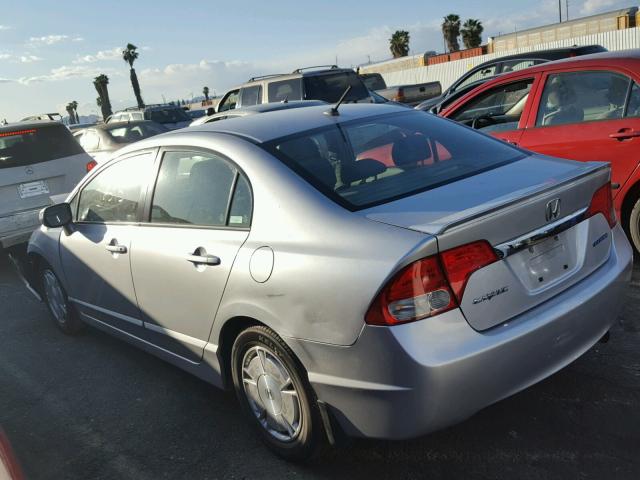 JHMFA36279S006878 - 2009 HONDA CIVIC HYBR SILVER photo 3